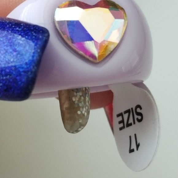 3/30 ☘️Chunky Rings for Women, Acrylic Rings with rhinestones, 3 colors, sizes 7 - Picture 10 of 12